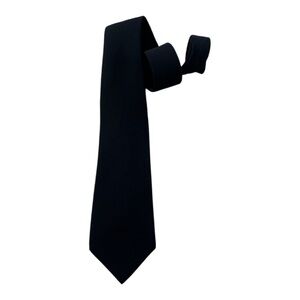 Vintage Yves Saint Laurent Silk Tie Solid Black